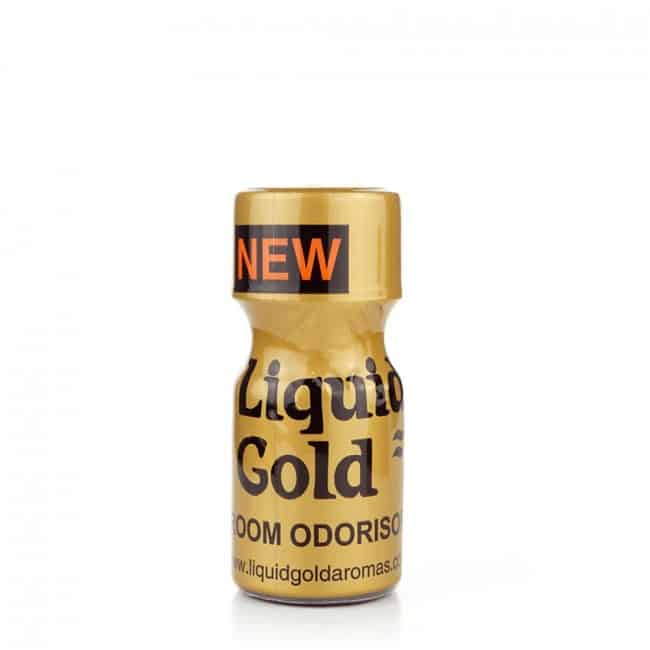 A small, new product bottle labeled "liquid gold room odorisor" against a white background.