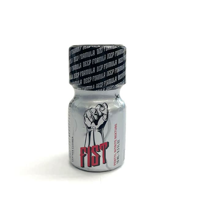 A bottle of "FIST PENTYL 10ml" deep formula with a clenched fist graphic on the label, against a white background.